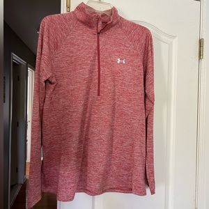 UA heatgear long sleeve zip up top